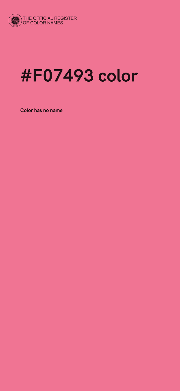 #F07493 color image