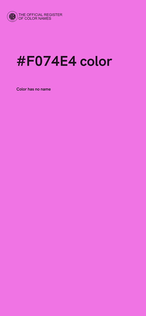 #F074E4 color image