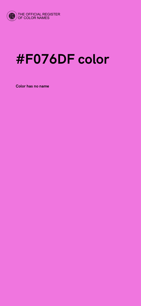 #F076DF color image