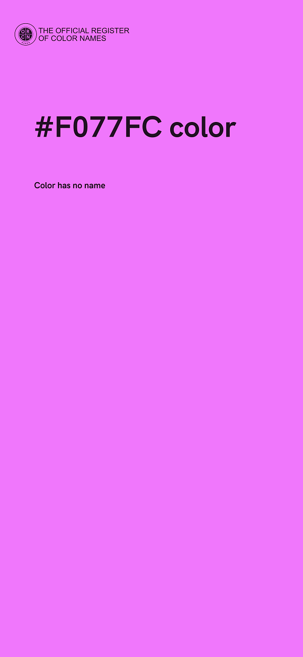 #F077FC color image