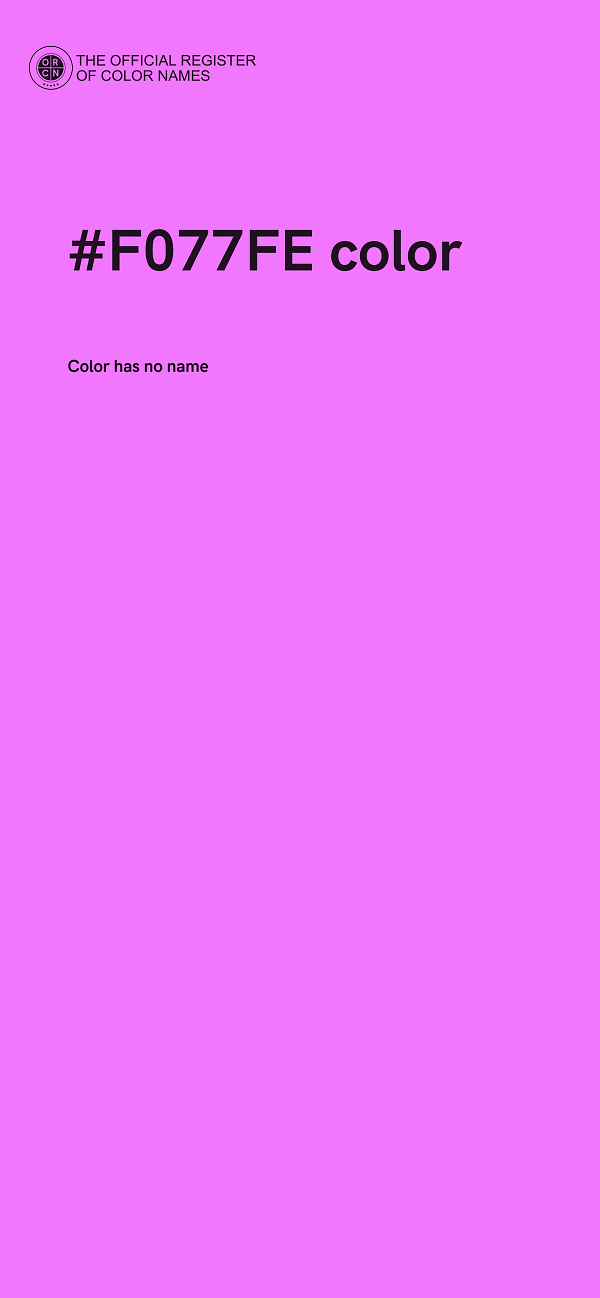 #F077FE color image