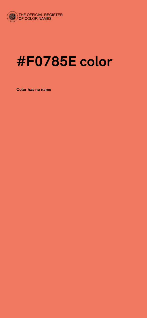 #F0785E color image