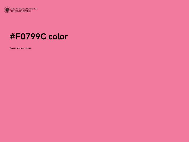 #F0799C color image