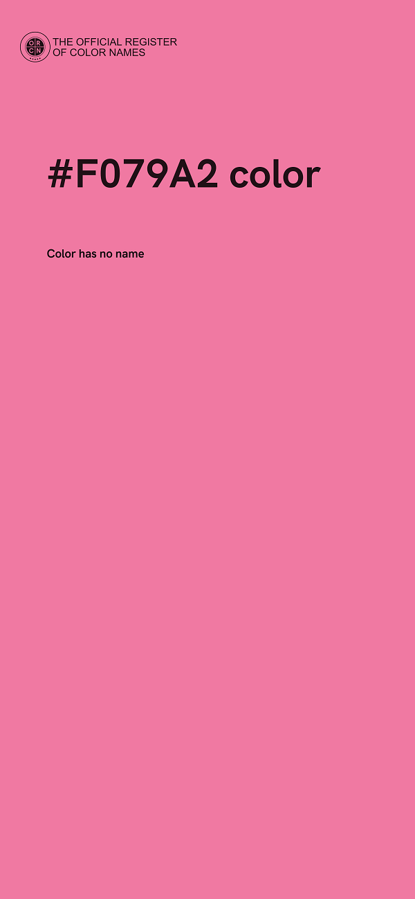 #F079A2 color image