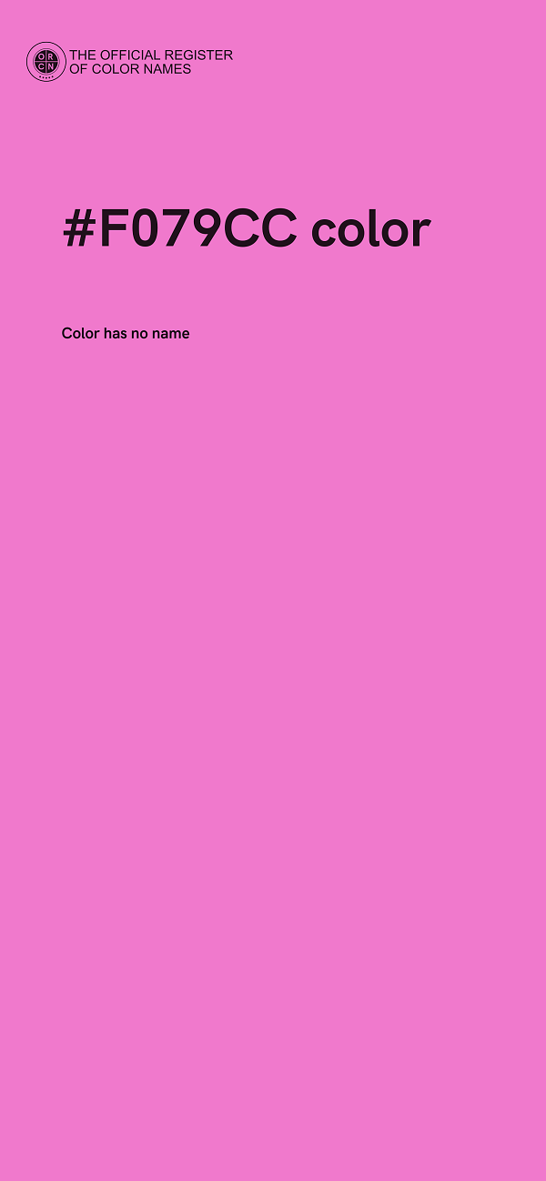 #F079CC color image