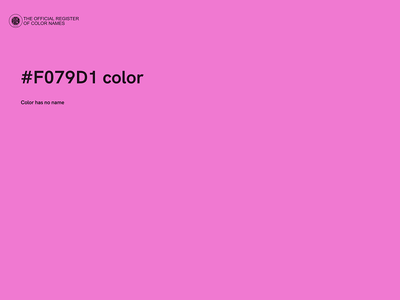#F079D1 color image