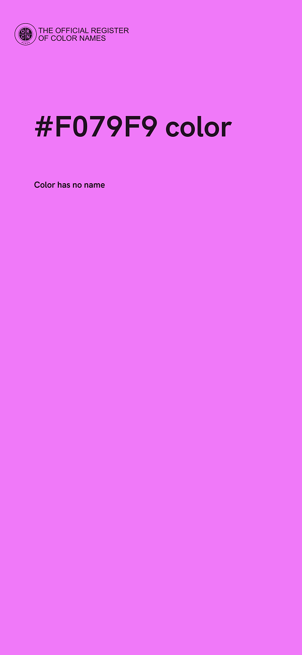 #F079F9 color image
