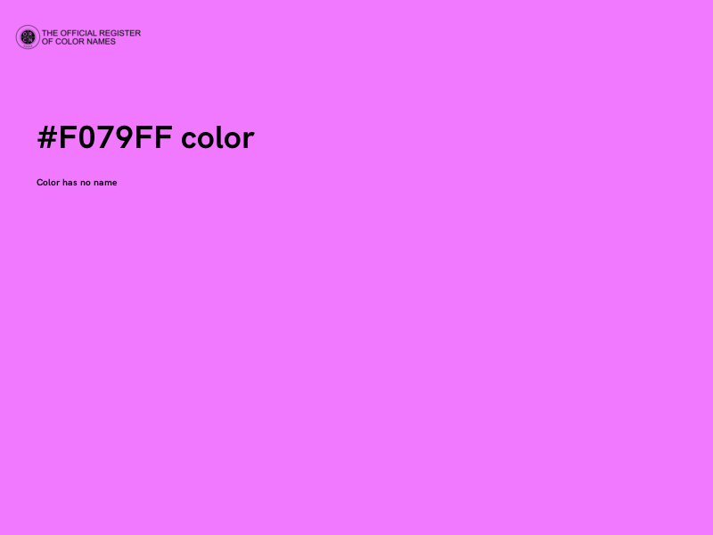 #F079FF color image