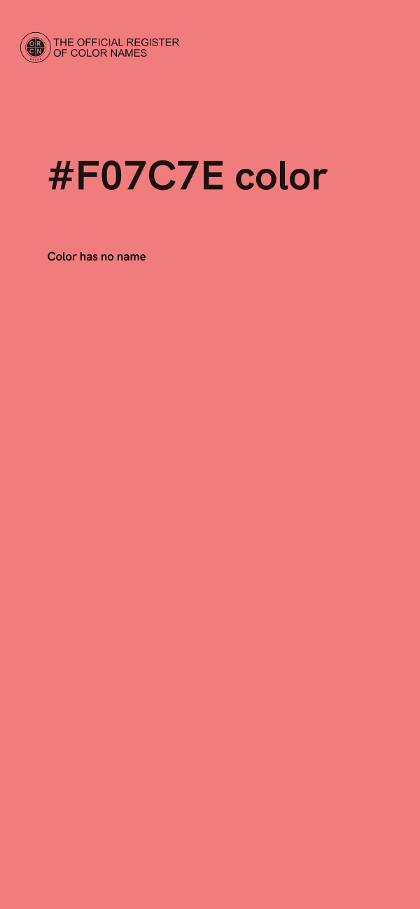 #F07C7E color image