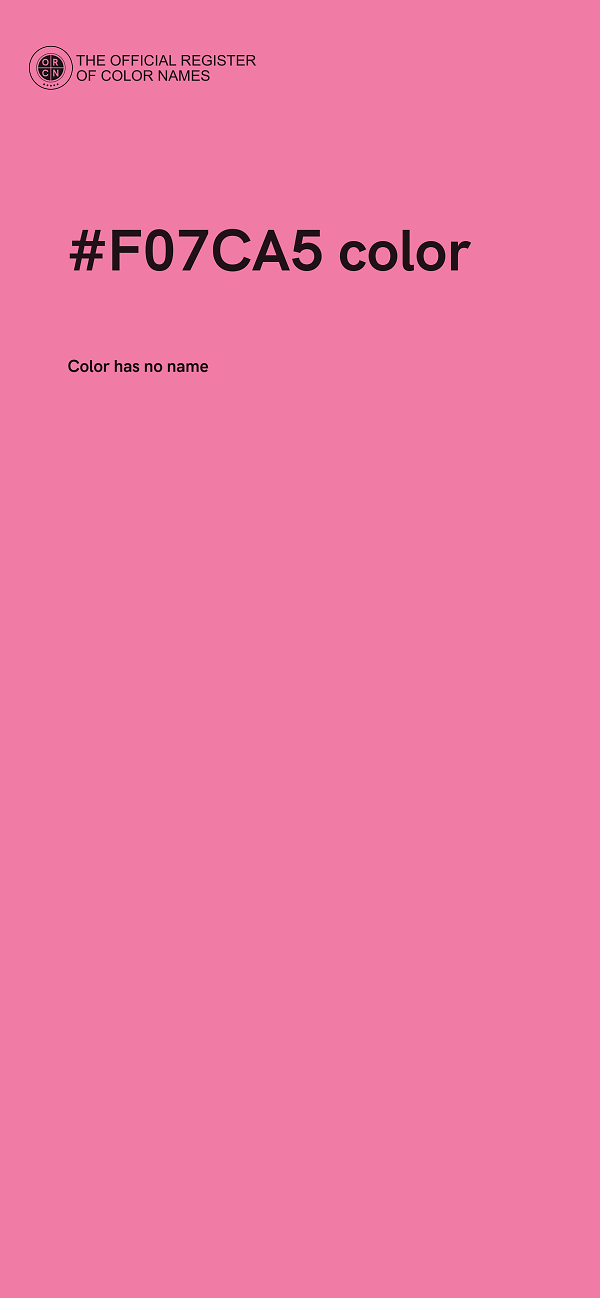 #F07CA5 color image