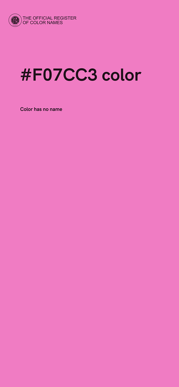 #F07CC3 color image