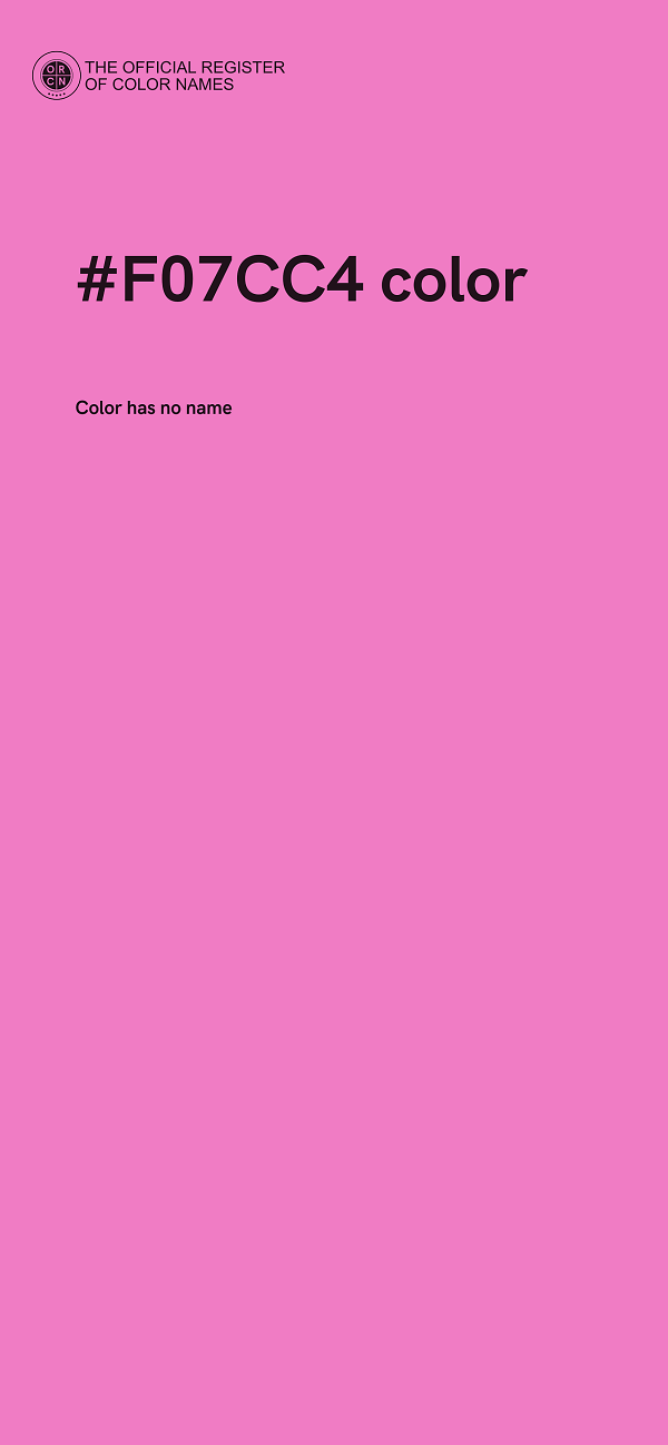 #F07CC4 color image