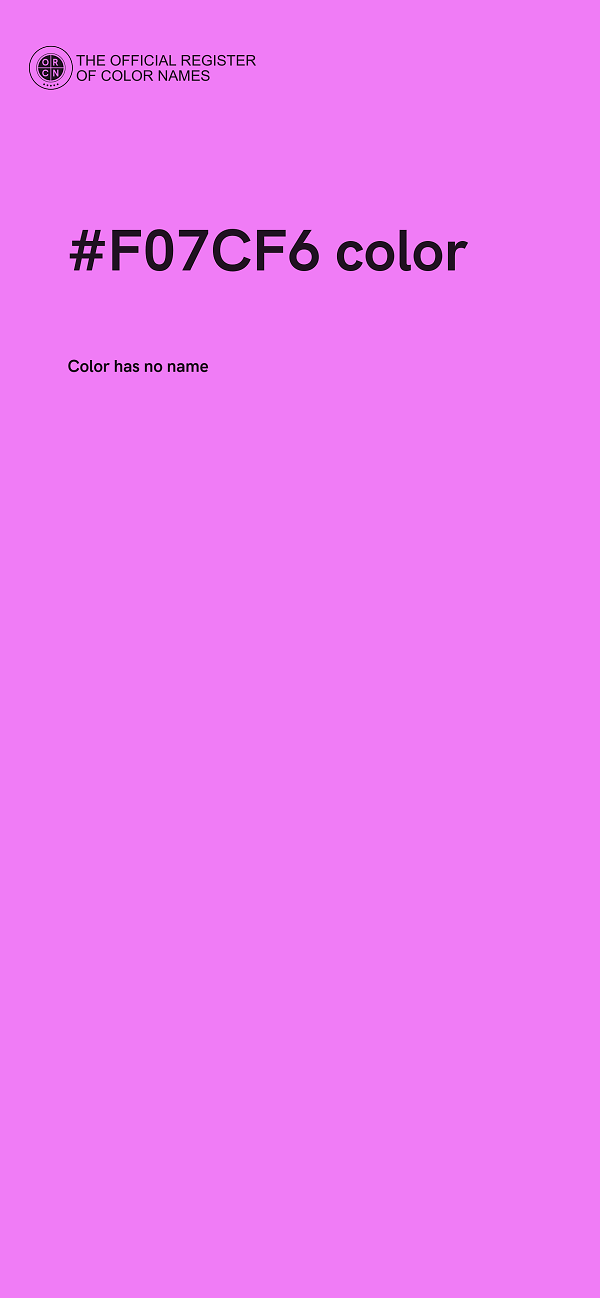 #F07CF6 color image