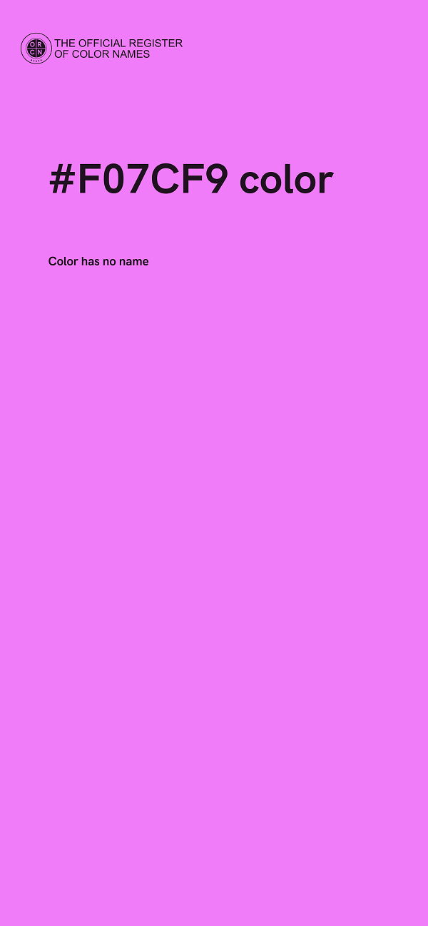 #F07CF9 color image