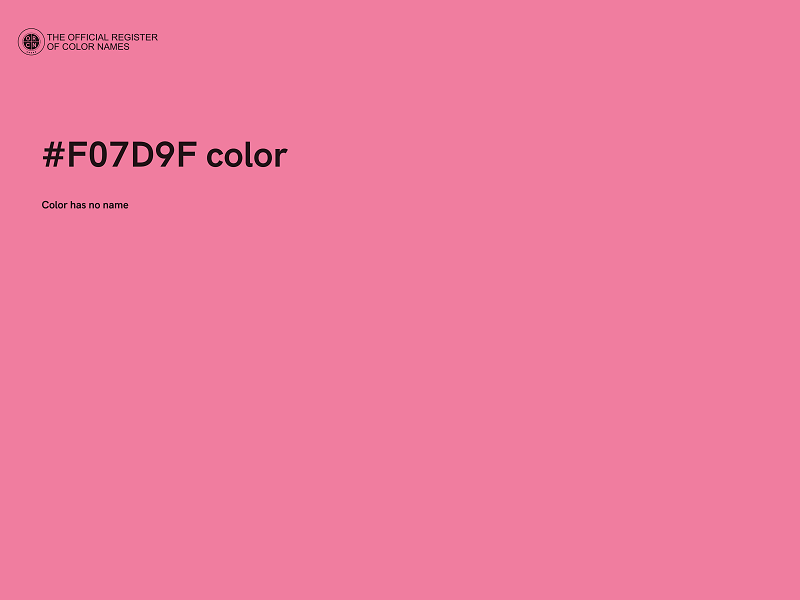 #F07D9F color image