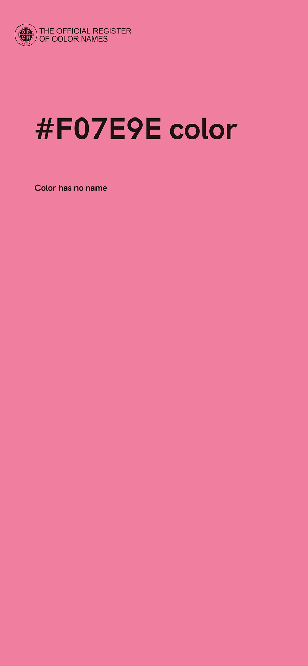 #F07E9E color image