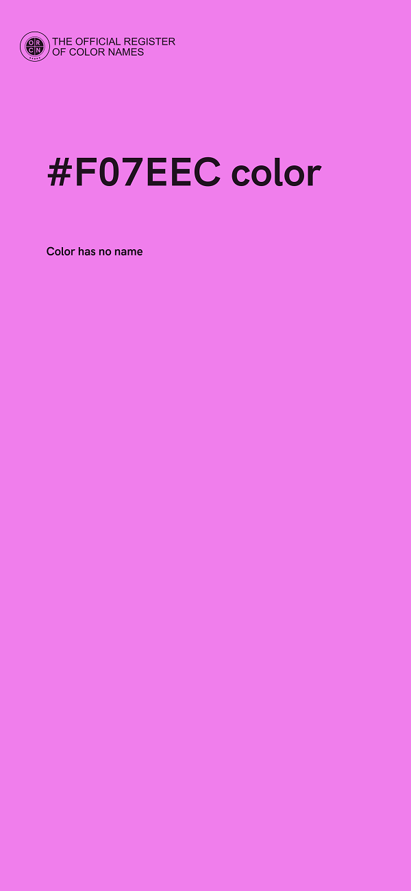 #F07EEC color image