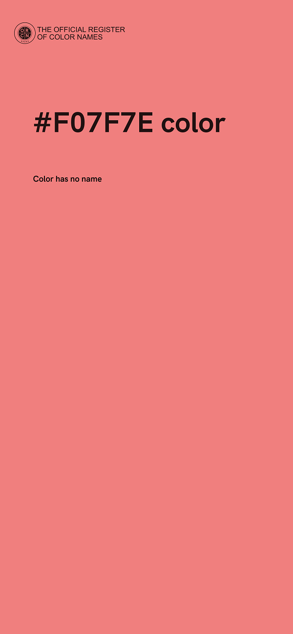 #F07F7E color image