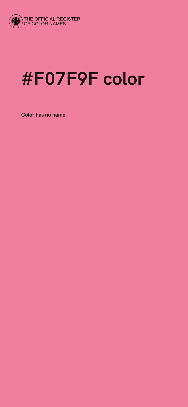 #F07F9F color image