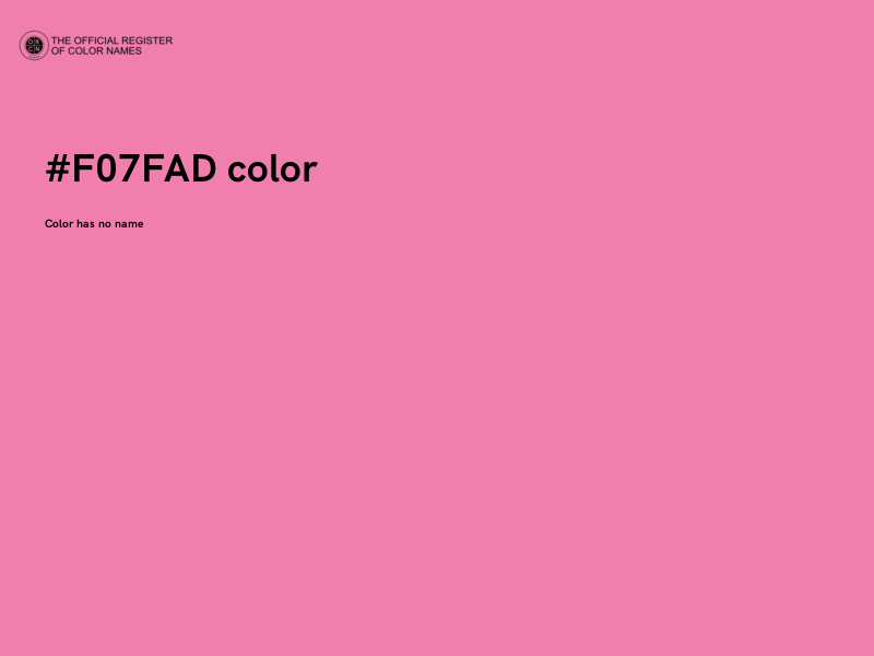 #F07FAD color image
