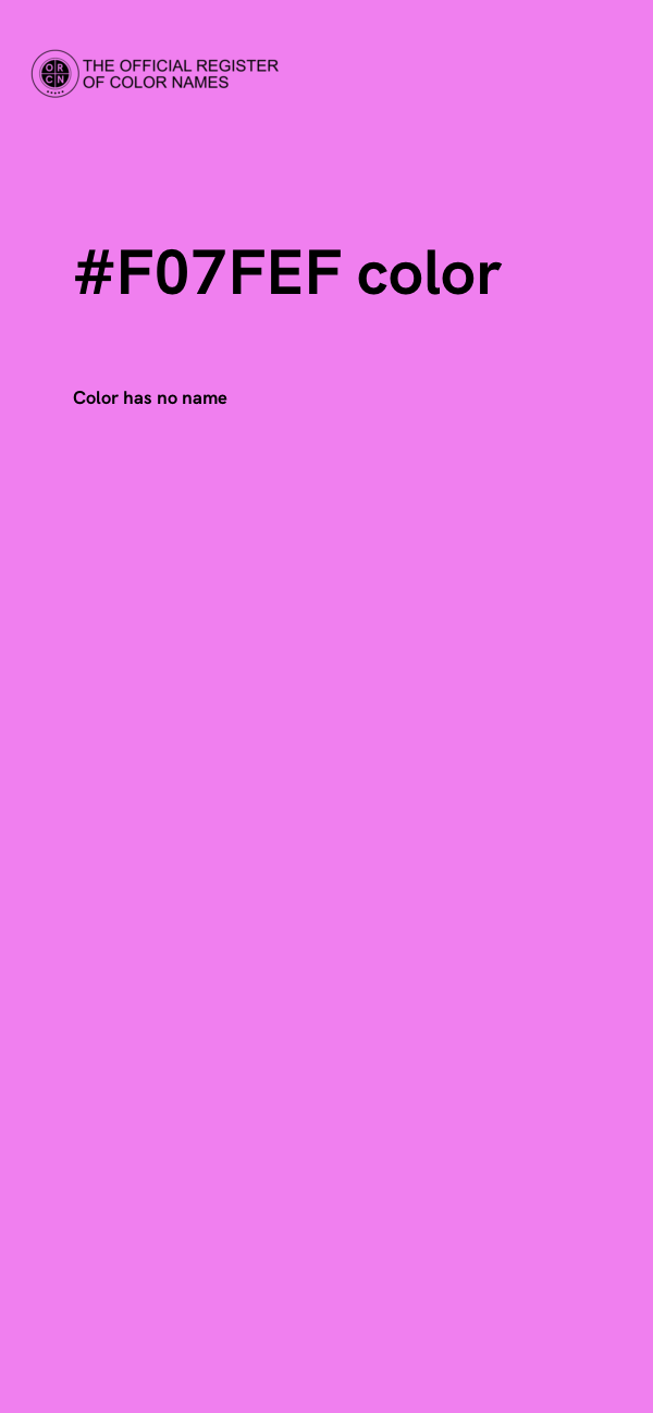 #F07FEF color image