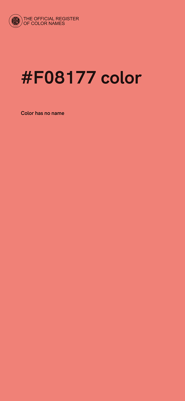 #F08177 color image