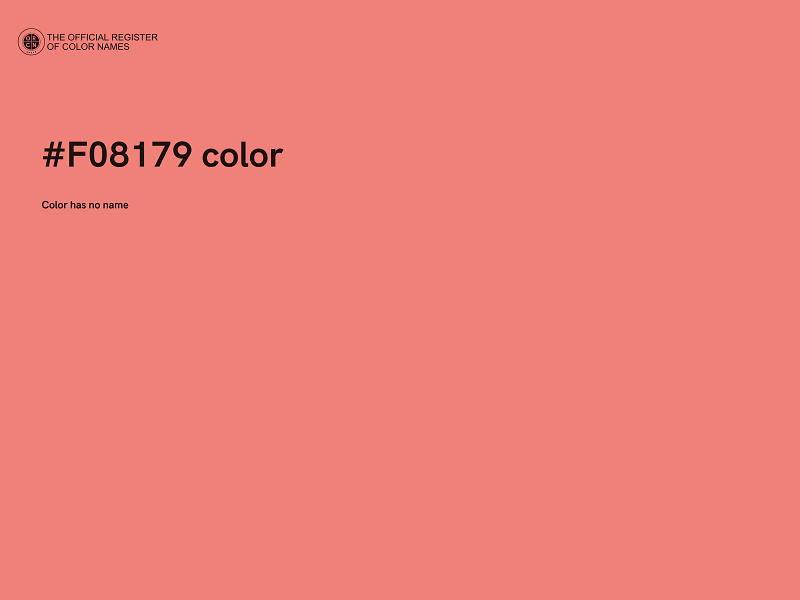 #F08179 color image