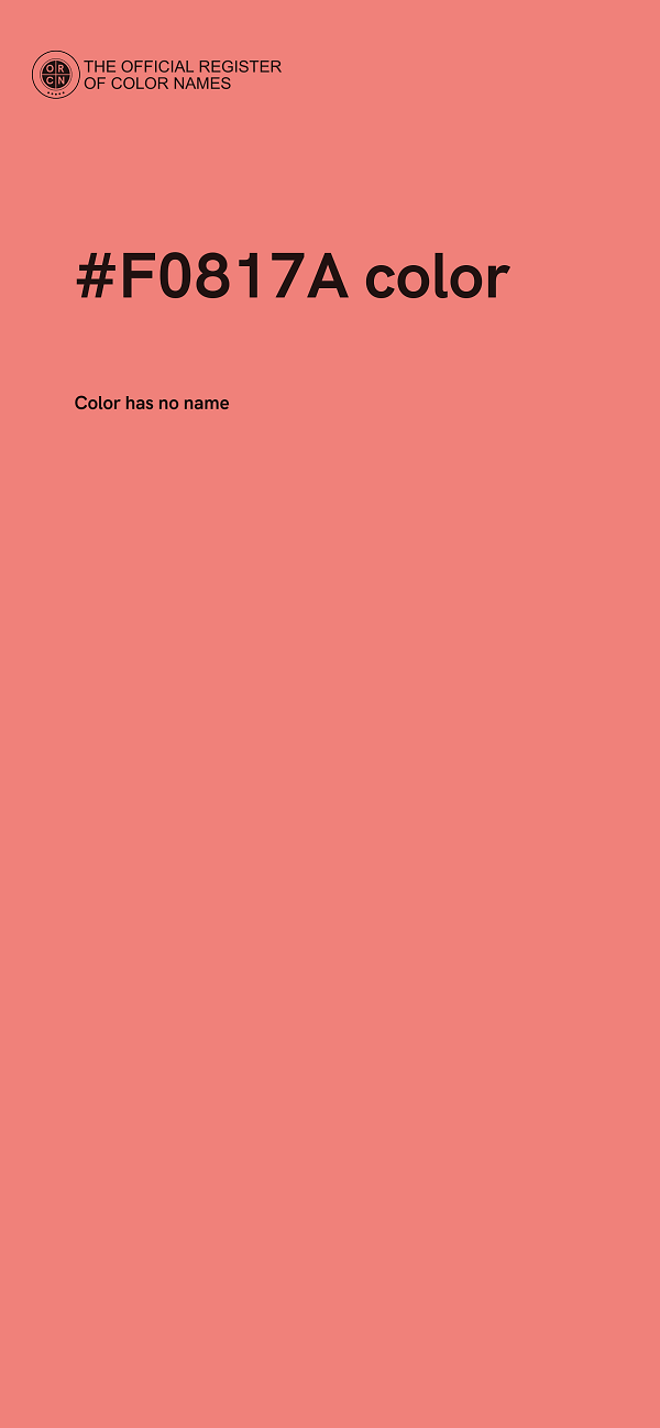 #F0817A color image