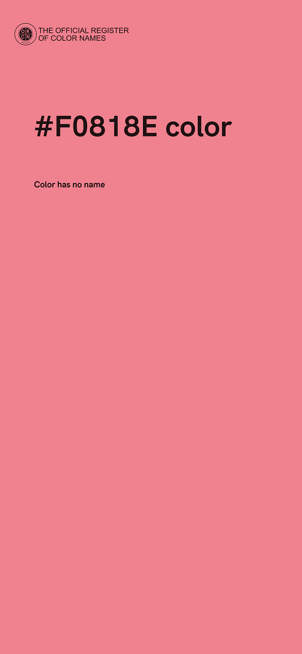 #F0818E color image