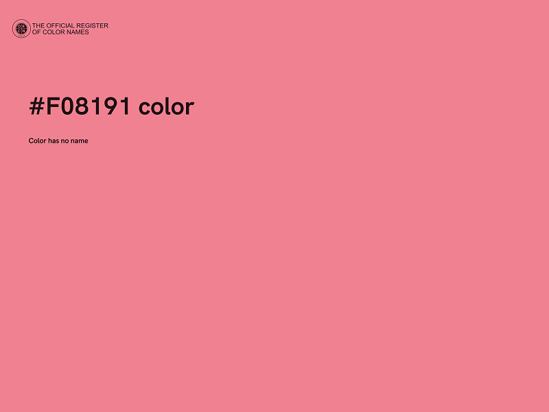 #F08191 color image