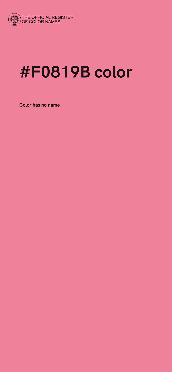 #F0819B color image