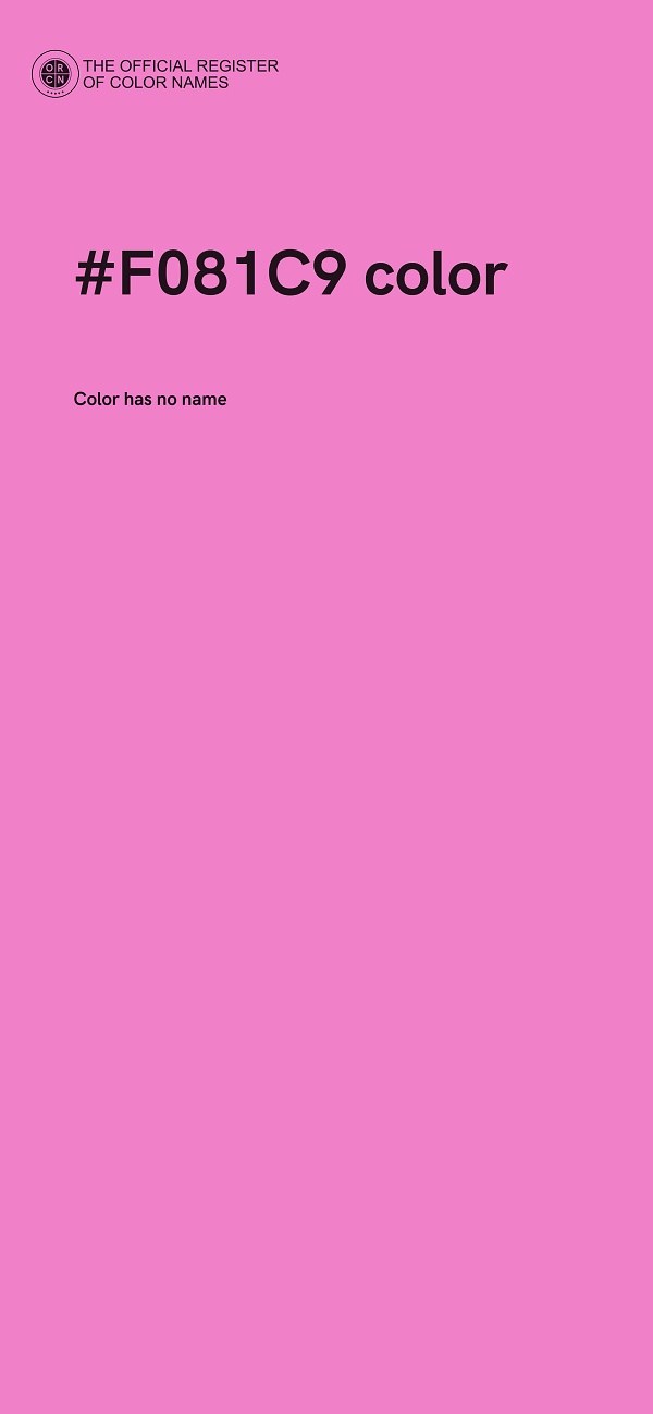 #F081C9 color image
