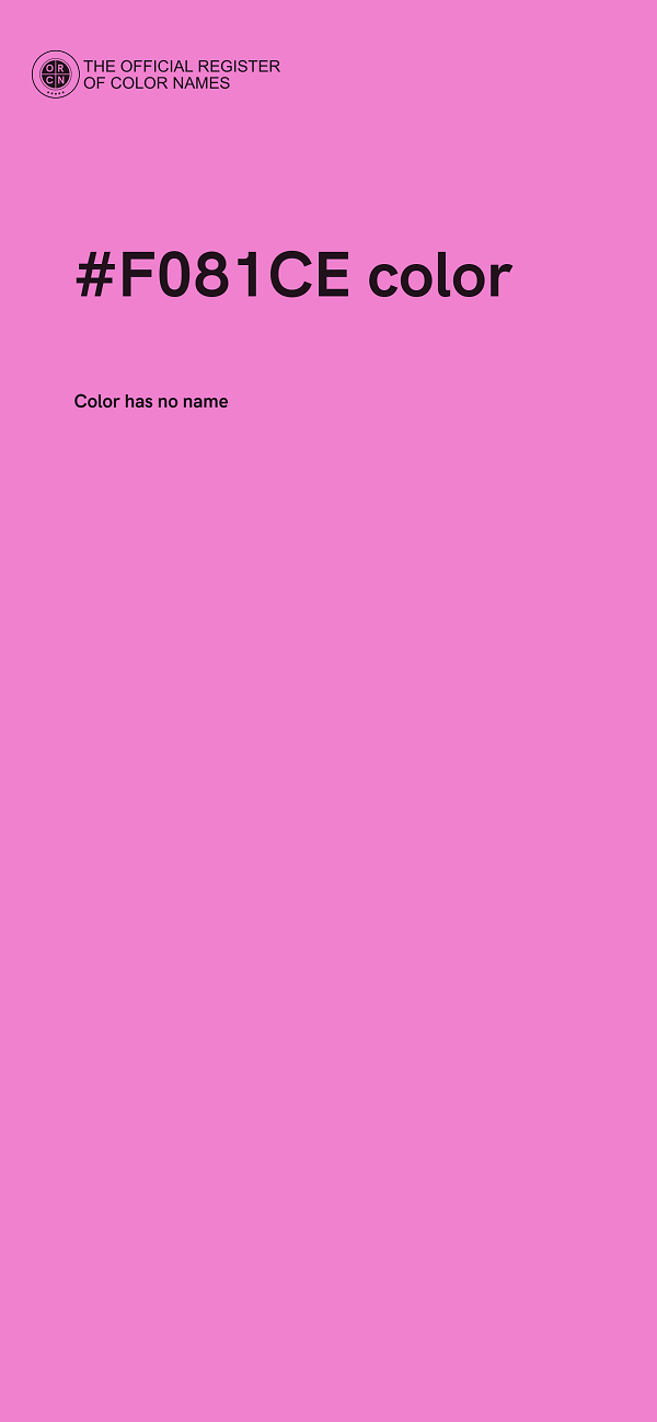 #F081CE color image
