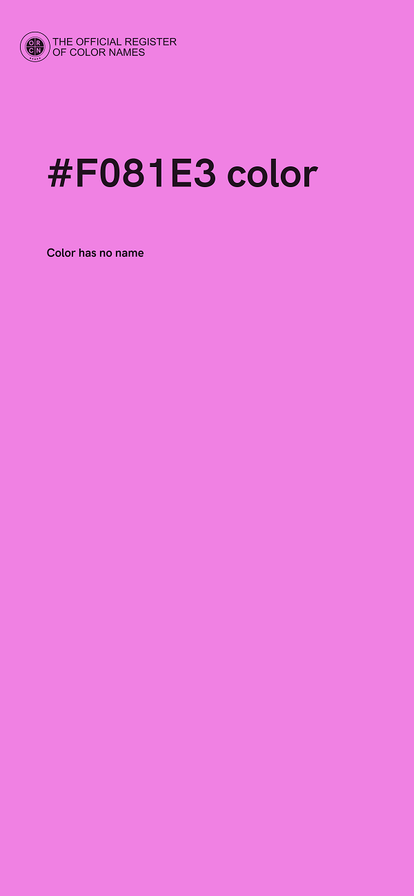 #F081E3 color image