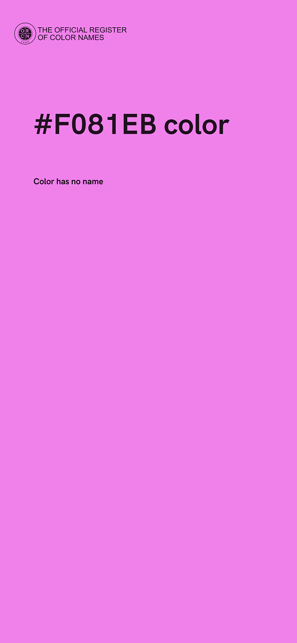 #F081EB color image