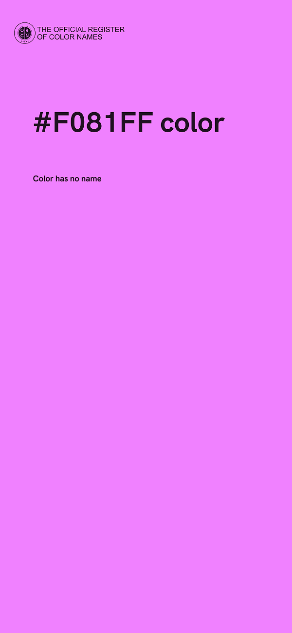 #F081FF color image