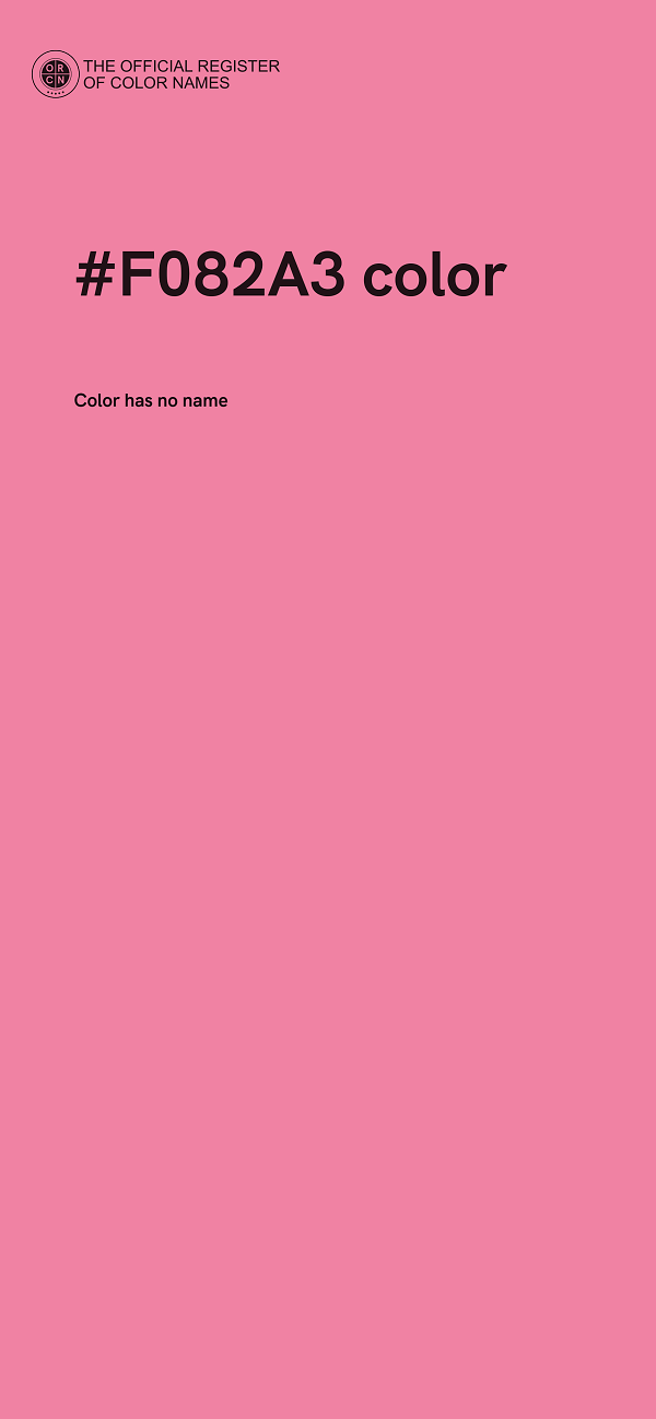 #F082A3 color image