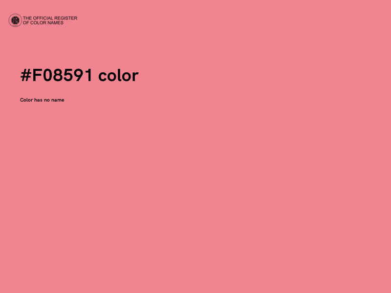 #F08591 color image