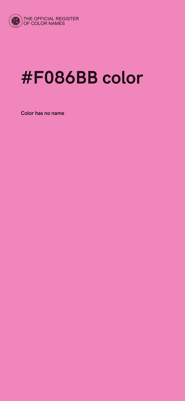 #F086BB color image