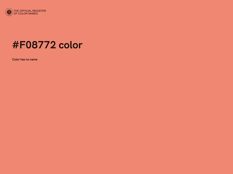 #F08772 color image
