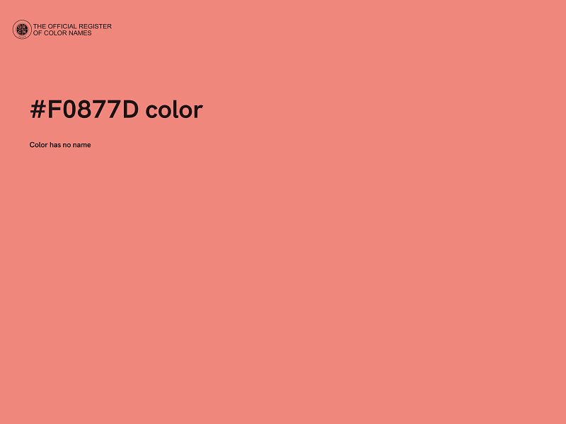 #F0877D color image