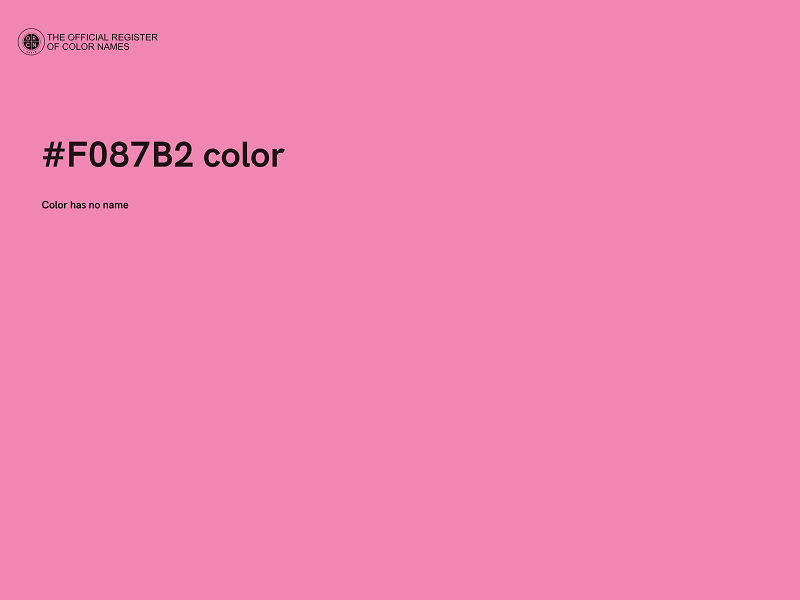 #F087B2 color image