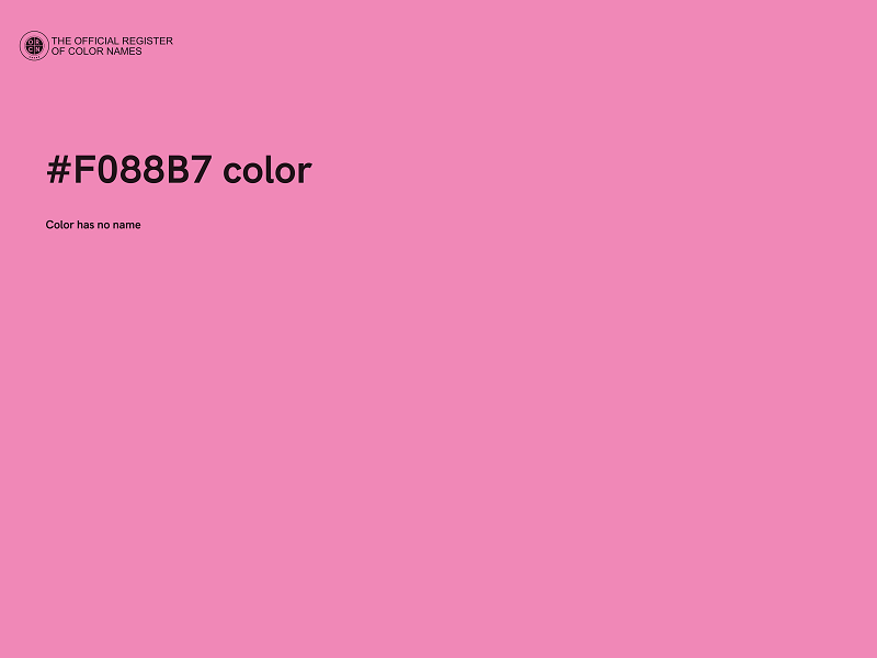 #F088B7 color image