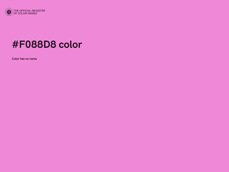 #F088D8 color image