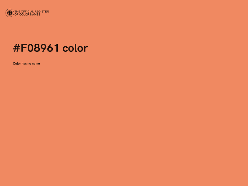 #F08961 color image
