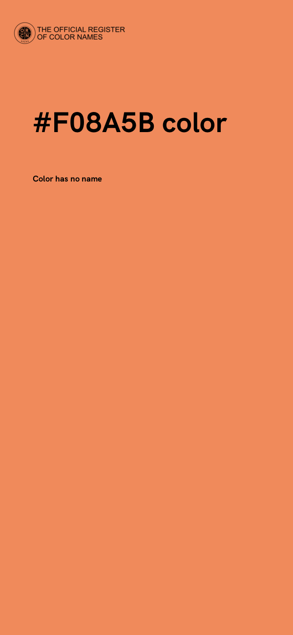 #F08A5B color image