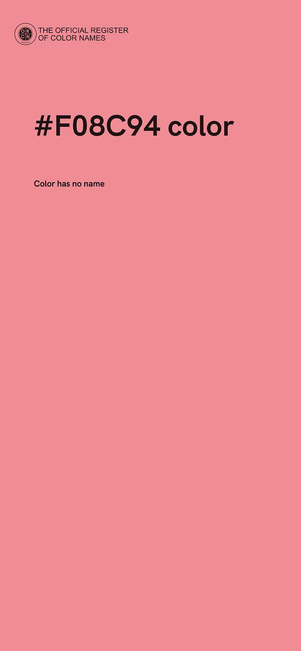 #F08C94 color image
