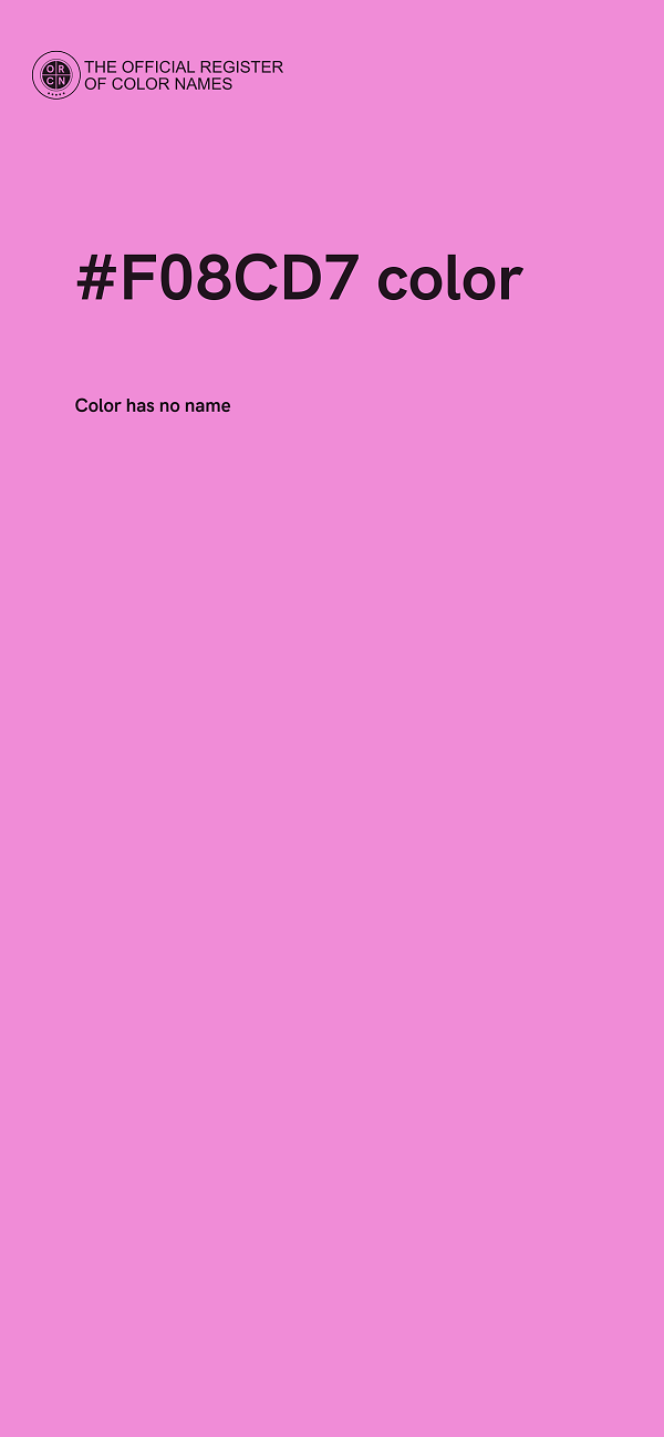 #F08CD7 color image