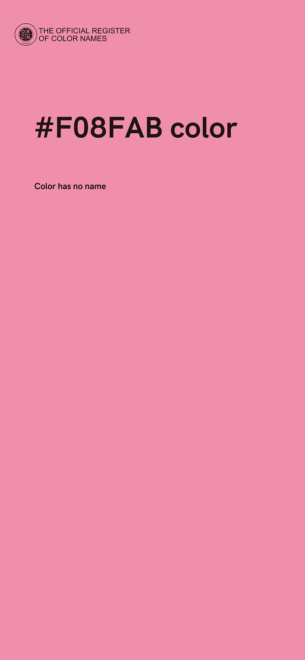 #F08FAB color image