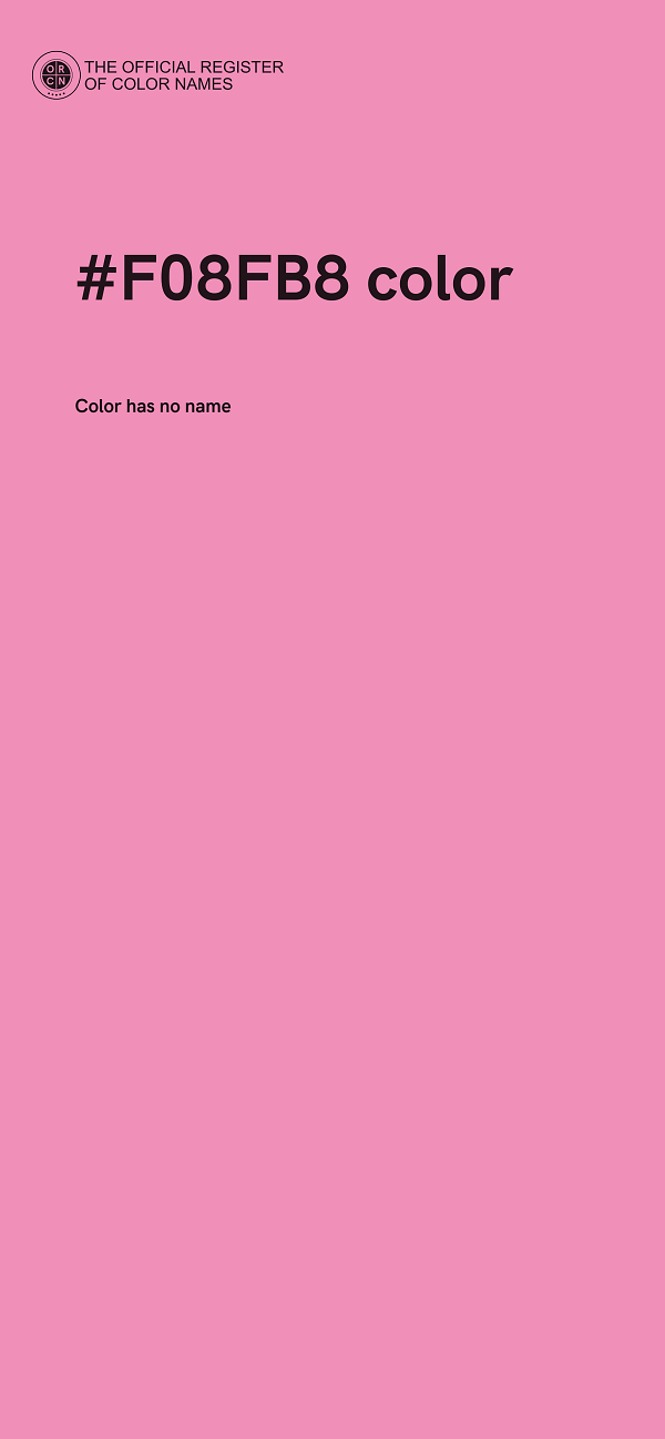 #F08FB8 color image
